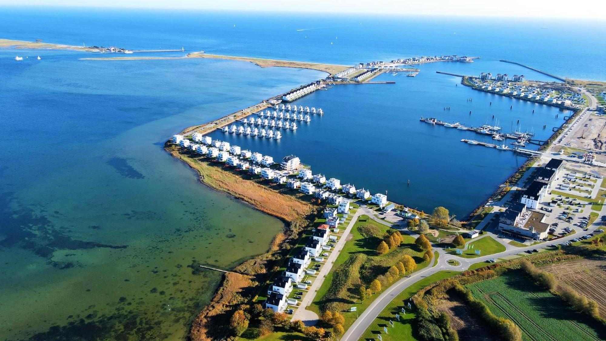 Schwimmendes Ferienhaus Antares One By Seeblick Ferien Oro, Rundum Wasser, Sauna Olpenitz Zewnętrze zdjęcie